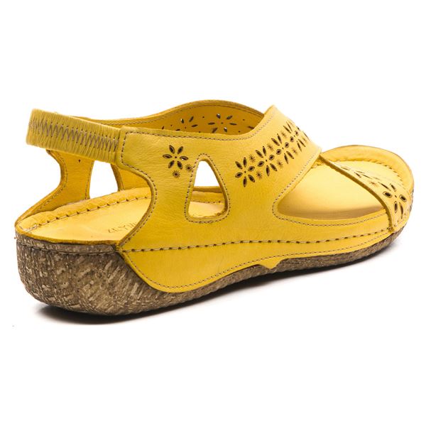 Adriel Kadın Deri Sandalet Sarı